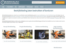 Tablet Screenshot of bedrijfskleding-best.nl